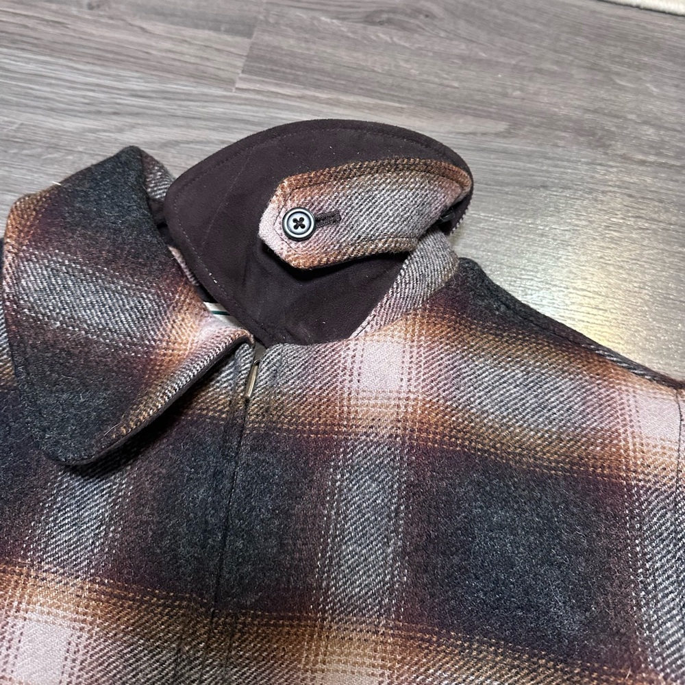 L.L. Bean Maine Guide Women’s Wool Parka Size M Primaloft Quilted Shadow Plaid - Picture 11 of 13